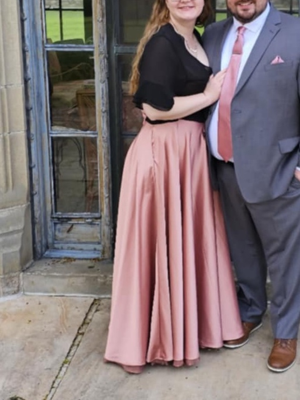 Blush Pink Satin Dress